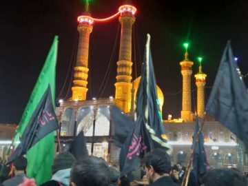 شہادت حضرت معصومہ س، حسینیہ بلتستانیہ کے زیر انتظام قم میں جلوس عزا بر آمد