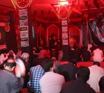 شہادت امام حسن مجتبی(ع) کی  مناسبت حسینیہ بلتستانیہ قم میں مجلس عزا منعقد