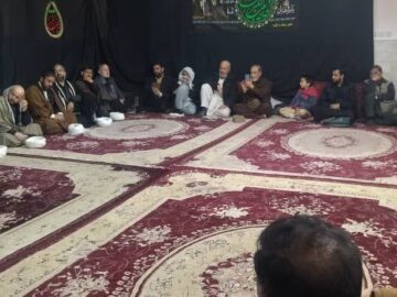 جامعہ روحانیت کے زیر اہتمام حسینیہ بلتستانیہ میں مجلس عزا منعقد