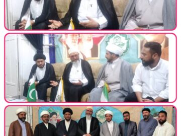 شیخ اکمل طاہری کا جامعہ روحانیت بلتستان کے دفتر کا دورہ، تبلیغی و رفاہی سرگرمیوں پر تبادلہ خیال